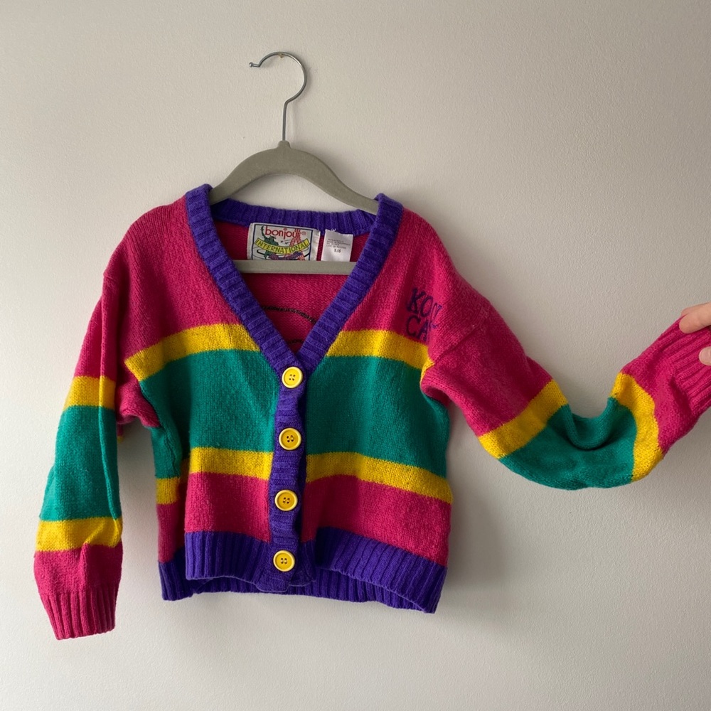 Vintage 80s Kool Kat Cardigan